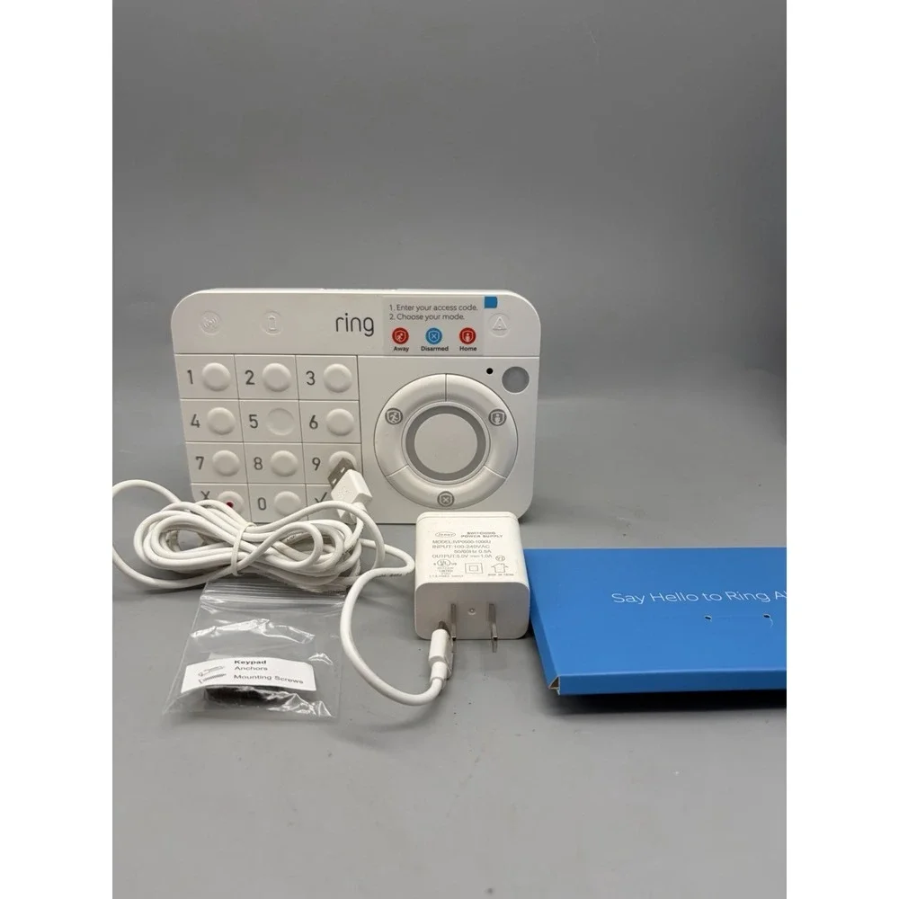 Ring Alarm Keypad  (1st Gen) with Power Adapter Supply (4AK1S7-0EN0)